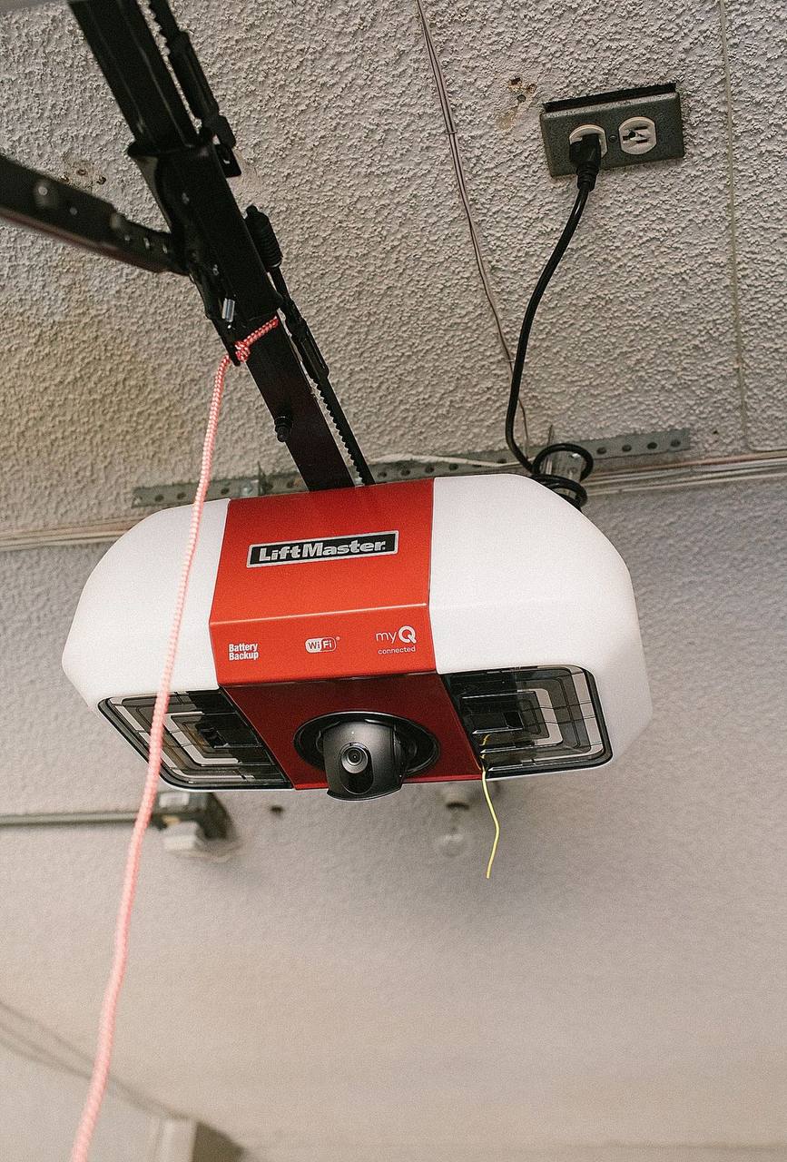 LiftMaster garage door opener installation in Hamilton - professional myQ smart opener with WiFi and battery backup